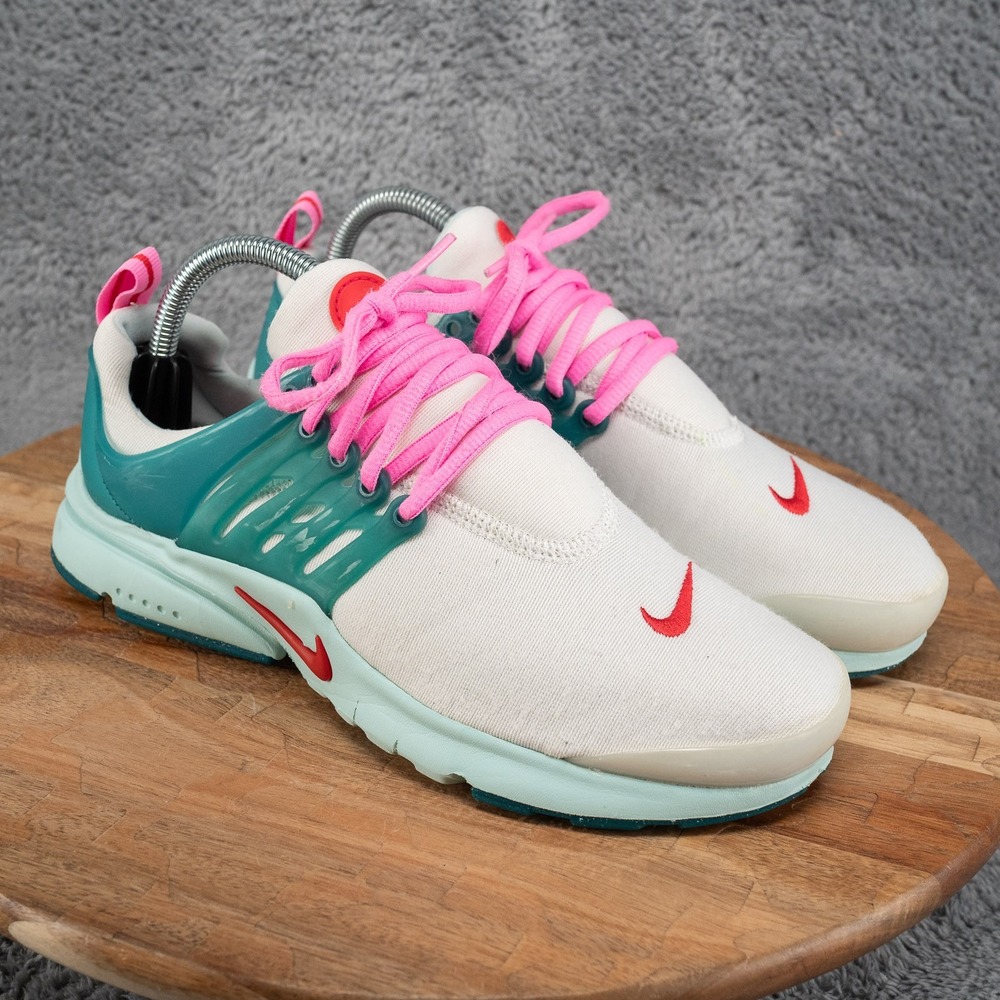 Nike Air Presto GS Kids Sneakers White Teal Pink 833875-103 Size 7Y